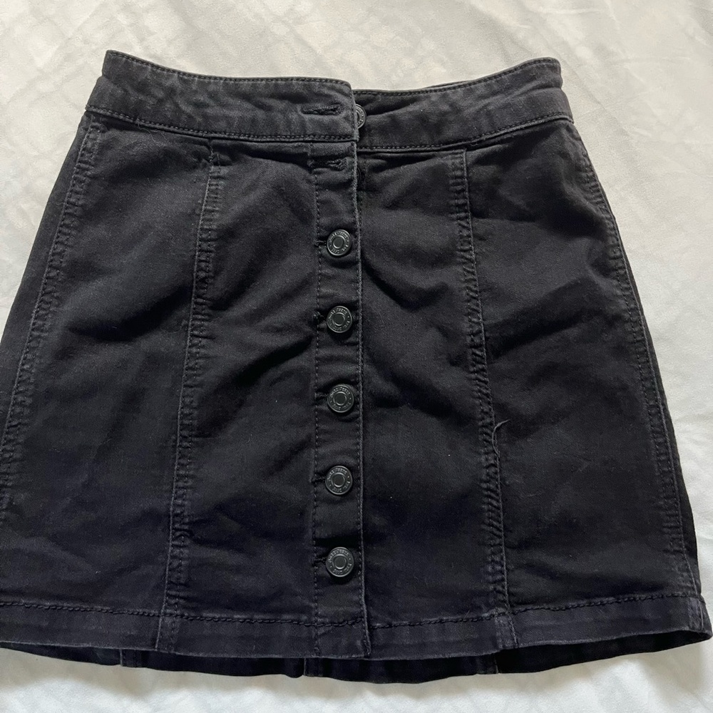 Black jean skirt size 1